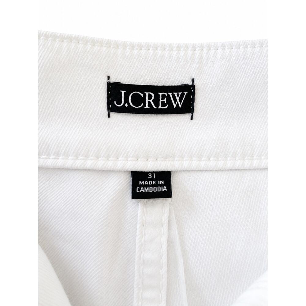 J.Crew Slim-Wide Leg High Rise White Denim Jeans Coastal Minimalist NWT  31 - Picture 5 of 13